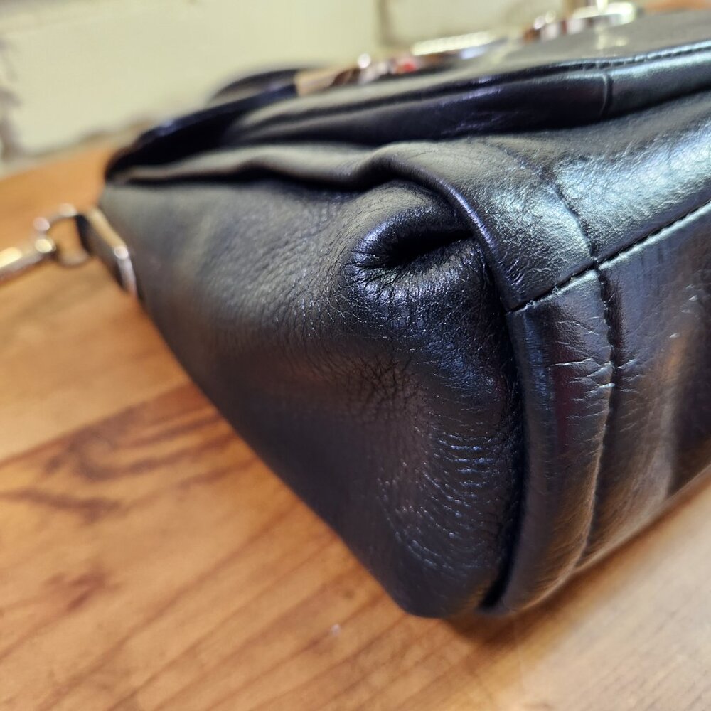 Euc Coach Sadie Madison Black Leather Shoulder Bag Purse - Picture 8 of 13